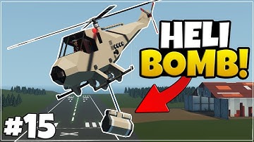 HELICOPTER WINCH BOMB TEST! - Hardcore WAR Career Stormworks - EPISODE 15