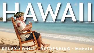 Beachside Harmony 🌴 | Relaxing Hawaiian Ukulele & Ocean Breeze for Study, Work, and Coffee Time