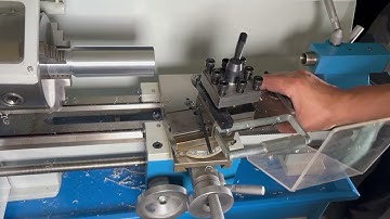 Turning the tool post by an angle Basic operations on the WEISS WBL210D Lathe