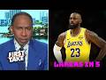 FIRST TAKE | Lakers in 5 - Stephen A. Smith thinks LeBron enough to beat Rockets even Durant return