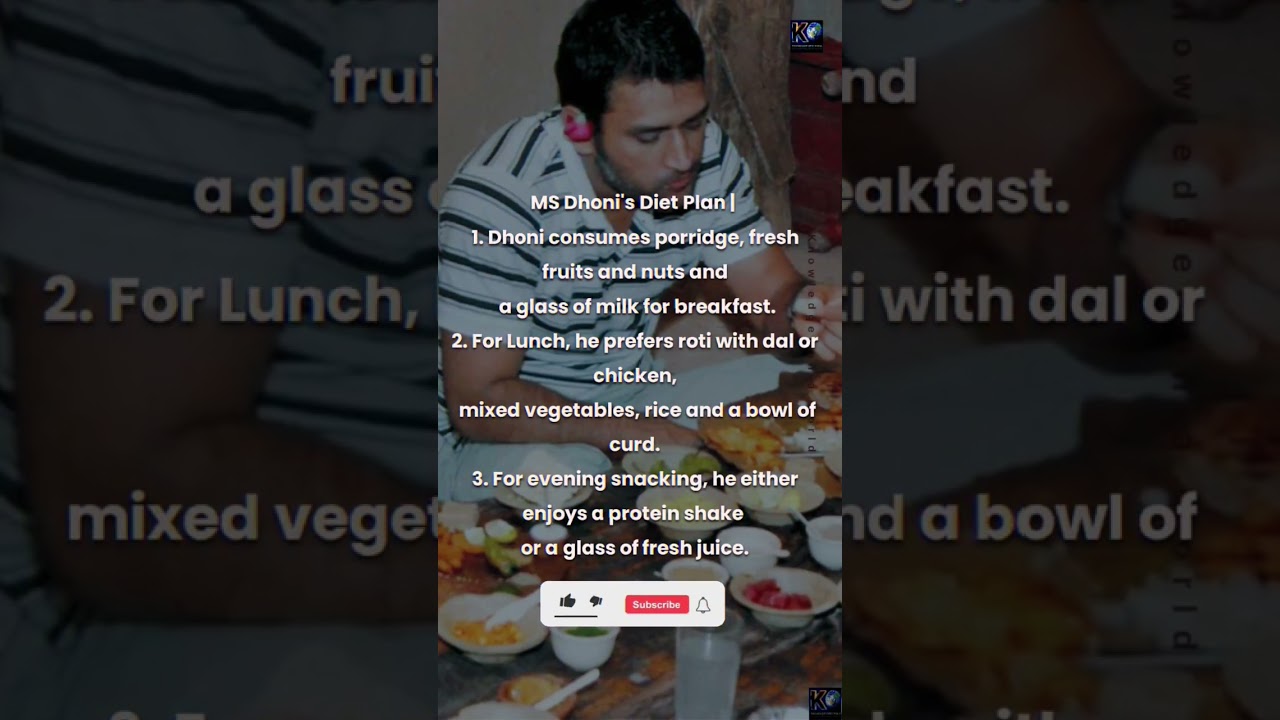 Ms Dhoni daily Diet Plan || Ms Dhoni Food Diet✔️❤️❤️ 