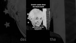 Einstein Speaks About The Atomic Bomb #Einstein #Bomb #Physics #Oppenheimer #Hiroshima