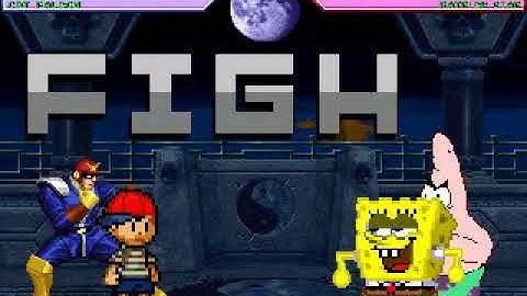 MUGEN Request: Ness & Captain Falcon Vs Spongebob V2 & Patrick Star V2