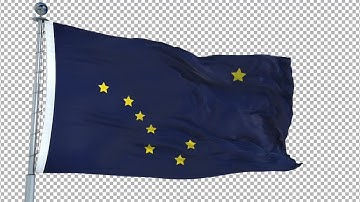 Alaska Flag Stock Motion Graphics