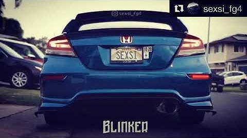 CorsoMotion custom LED rear bumper reflectors, Civic coupe