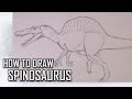 How To Draw Spinosaurs from Jurassic Park III Step By Step
