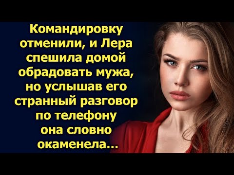 Командировку отменили, и Лера спешила домой обрадовать мужа, но услышав его разговор она…