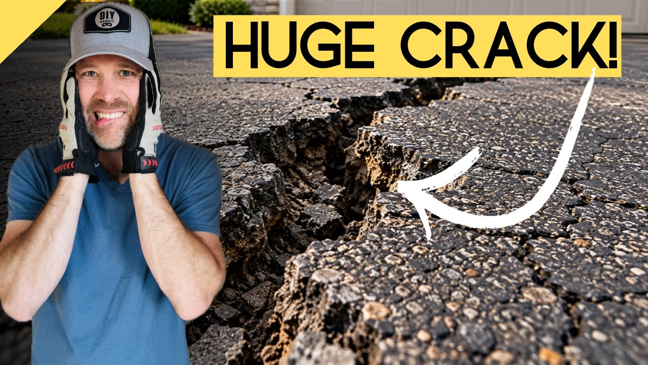 How to Fix Large Cracks in an Asphalt Driveway