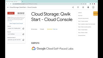Cloud Storage: Qwik Start - Cloud Console || #qwiklabs || #GSP073