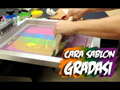  cara  sablon  gradasi  YouTube