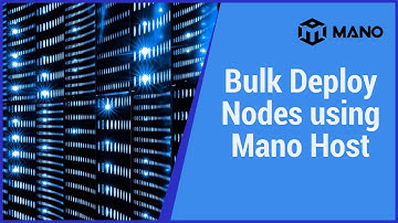 How to use Mano Host to bulk deploy masternodes