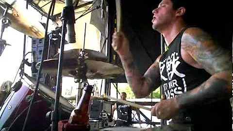 Drummer Mark "Meggers" Eggers with The Casualties ...