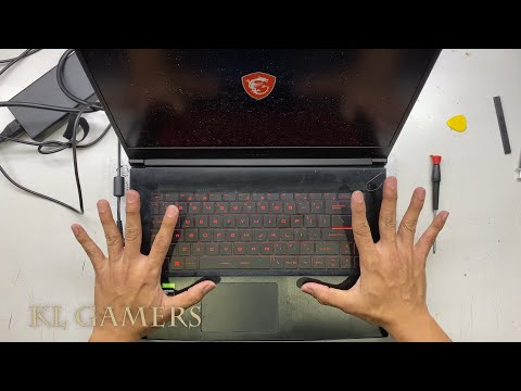 MSI GAMING Notebook GF63 Thin 10SCSR Core i7 10750H GTX1650 Replace Thermal Paste