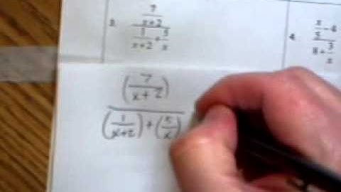 2013 02 04 Algebra 2 Simplifying Complex Fractions Ex 3