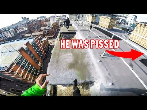 REAL PARKOUR VS SECURITY ROOFTOP ESCAPE