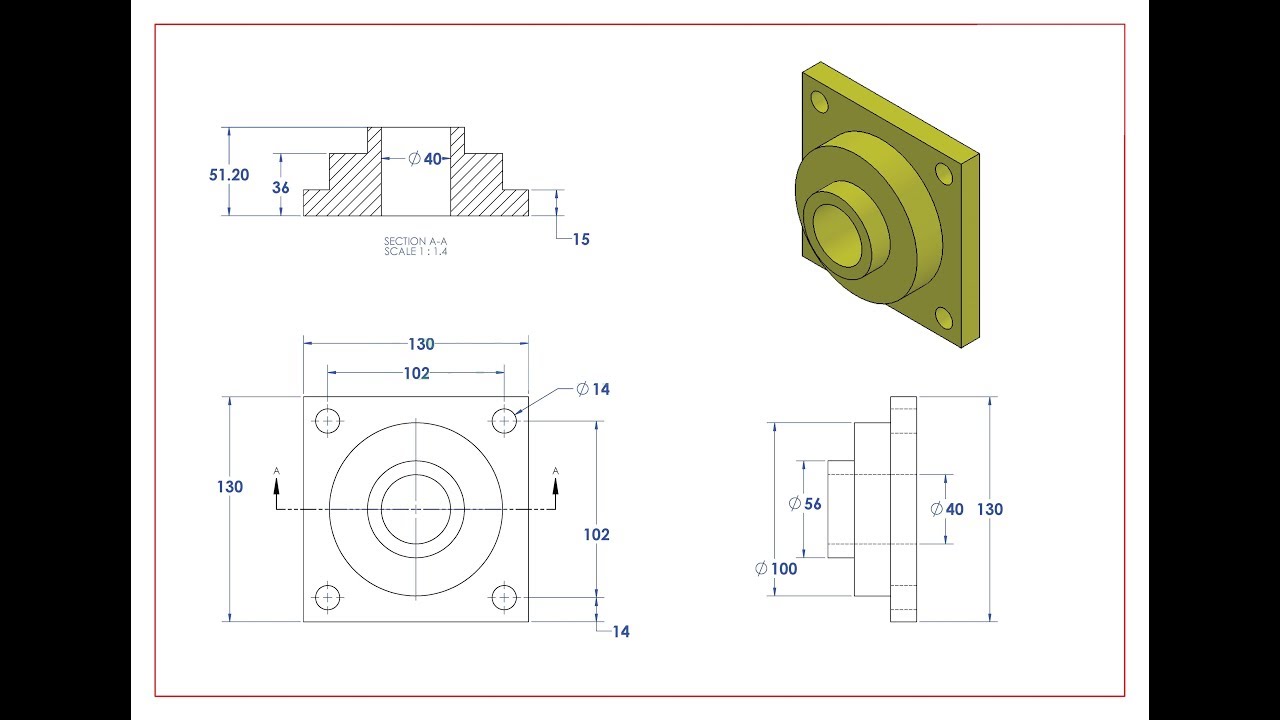 #Solidworks_for_begginers : How to make a 3D part on Solidworks ...