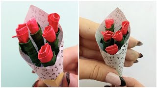 COMO FAZER BOUQUET DE PAPEL SUPER FÁCIL | LOVELY ART DIY