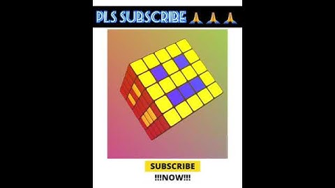 MAKING 6 FACE SMILEY PATTERN ON A 5×5 RUBIK