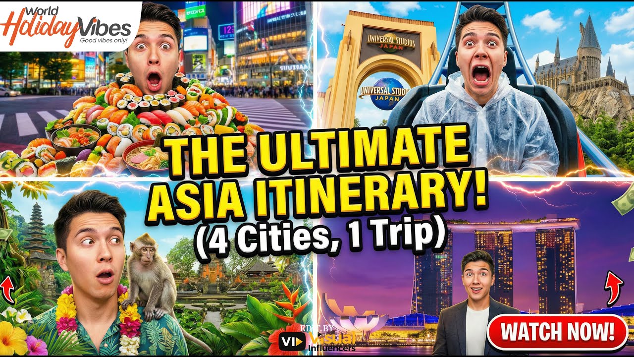 Путешествие по Японии, Бали и Сингапуру: 4 города, 1 незабываемый отпуск | World Holiday Vibes