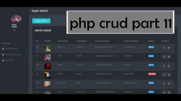 PHP CRUD Tutorial | USER PRIVILEGE UNBLOCK | activate deactivate status in php | php update query