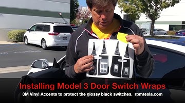 TESLA Model 3 Door Switch Wraps