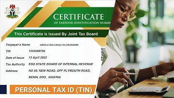 Register, and Verify Your Personal Tax ID (TIN) in Nigeria
