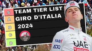 Ranking Every Giro d'Italia 2024 Team Line-Up | From UAE Team Emirates to Visma Lease A Bike