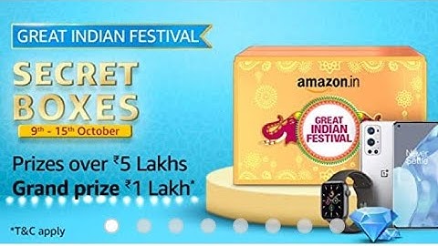 Amazon Secret Boxes Quiz Answers Today | 11 October 2021 | Daily QuizTime