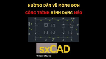 Vẽ móng đơn công trình có hình dạng phức tạp + thống kê thép, xuất tiên lượng trên AutoCAD - sxCAD