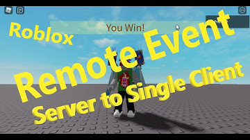 Remote Events (Server to Client) | Roblox Studio Tutorial