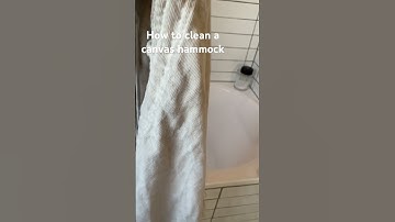 How to clean a canvas hammock