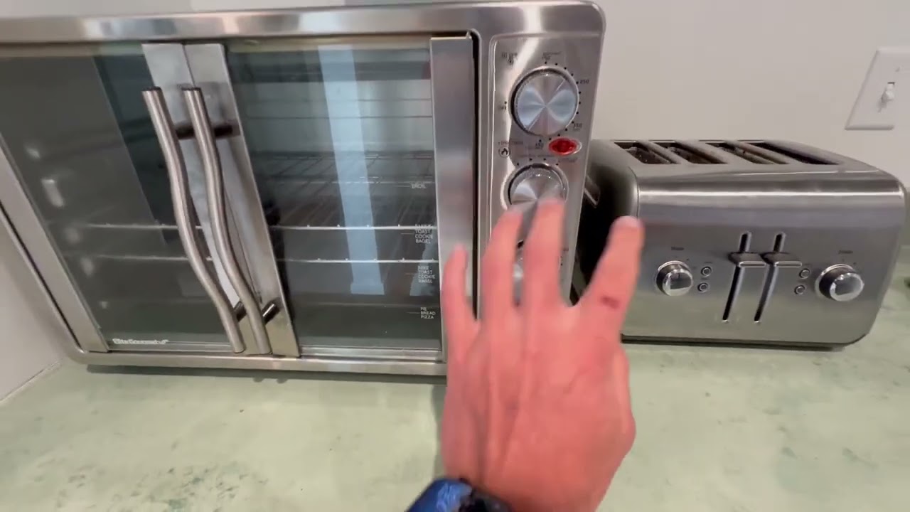Elite Gourmet ETO 4510M French Door 47 5Qt, 18 Slice Convection Oven 4 Control Knobs Review
