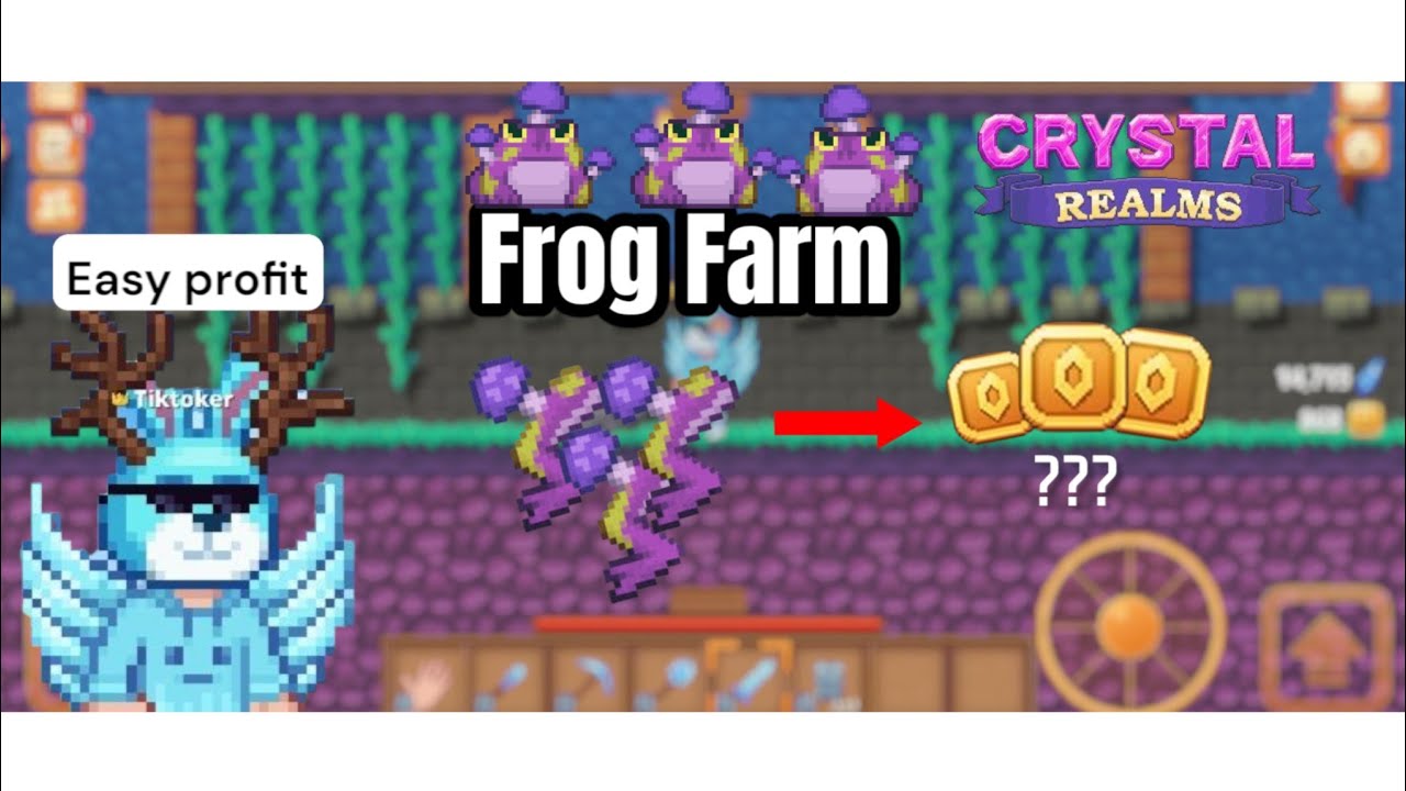 FROG FARM PROFIT IN 1 HOUR [LAZY PROFIT] 2025 | Crystal Realms - YouTube