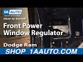 How to Replace Window Regulators 2002-08 Dodge Ram 1500