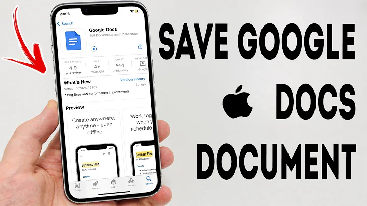 How To Save Google Docs Document To Files On iPhone - Full Guide