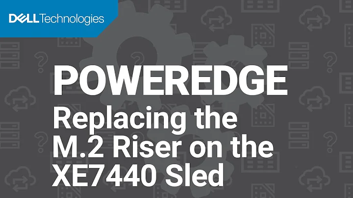 How to replace the M.2 riser on the XE7440 sled within a Dell EMC PowerEdge XE7100