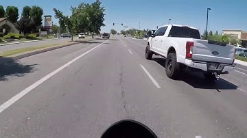 Lucky Rider Survives Red Light Runner || ViralHog