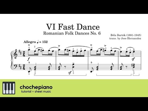 VI. Fast Dance, Romanian Folk Dances, Sz.56 no. 6 – Béla Bartók