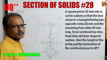 Section of Solids -28, KTU, Cusat, Anna, CU, MGU, KU etc. by Prof. Vinodkumar