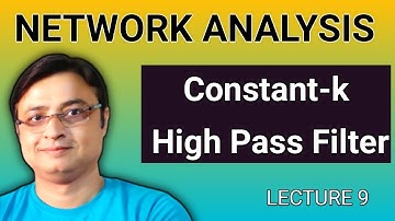 Constant k High pass and Band pass filter
