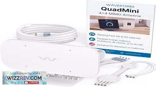 Waveform QuadMini: 4x4 MIMO Low Profile Antenna Kit External Antenna for 4G 5G
