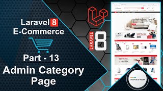 Laravel 8 E-Commerce - Admin Category Page