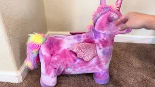 Toddler Ride On Unicorn Toy Inflatable