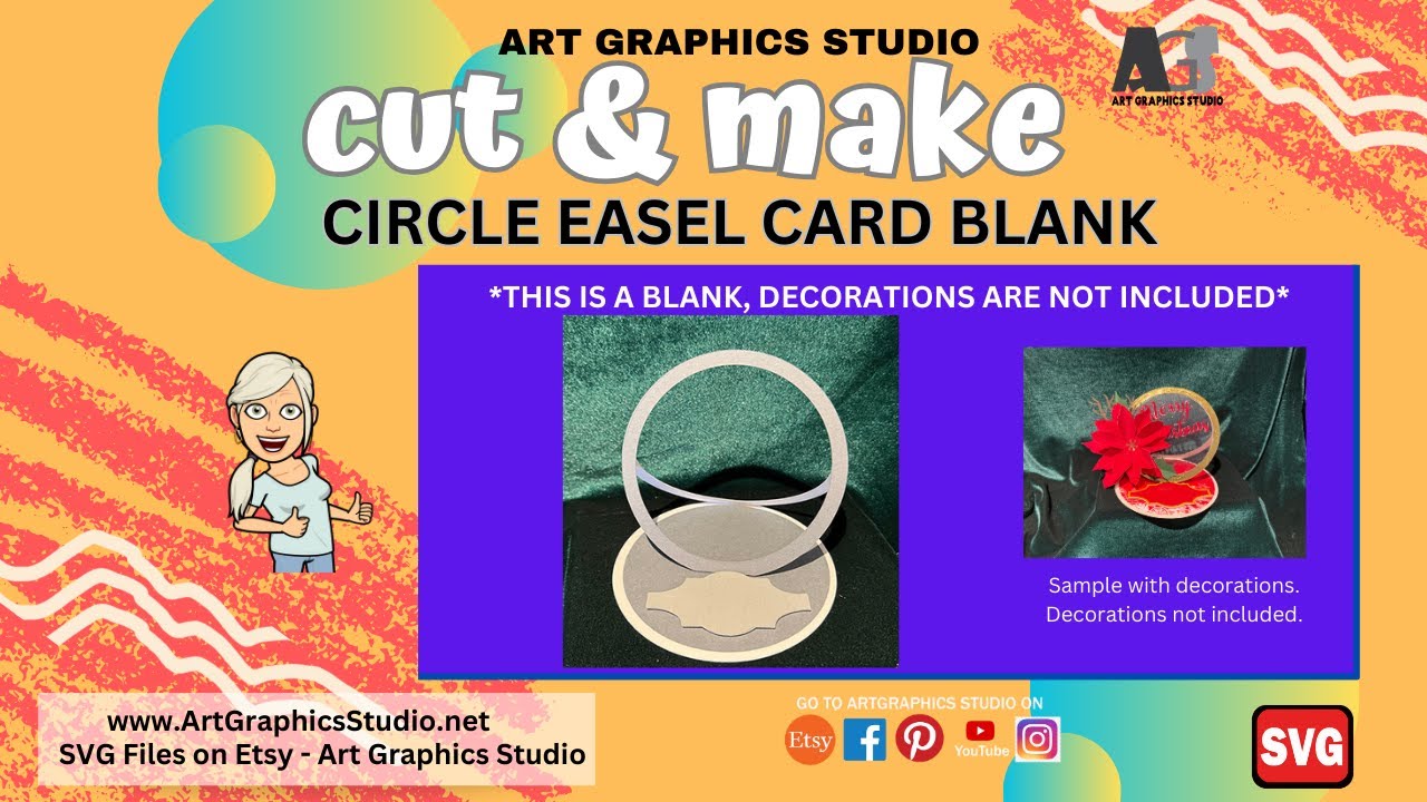 Circle Easel Card Blank