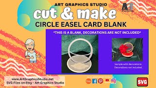 Circle Easel Card Blank