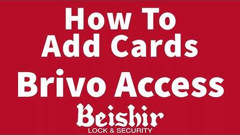 Add Cards Brivo