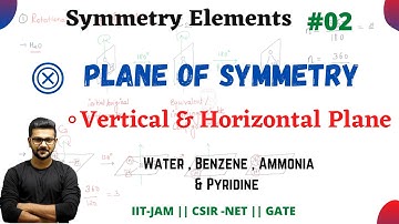 Plane Of Symmetry || Vertical Plane || Horizontal Plane || Group Theory || Symmetry Elements