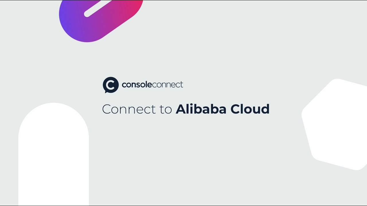 How to connect to Alibaba Cloud with Console Connect YouTube