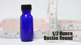 A series of videos designed to help our customers visualize the size
small glass vials and bottles. this is 1/2 ounce boston round bottle,
which f...