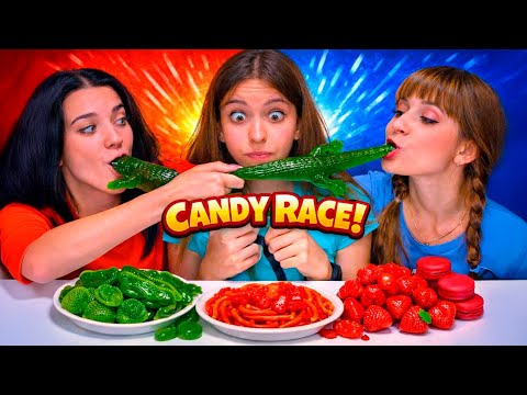 ASMR New VS Old Candy, Noob VS Pro Mukbang Eating, Candy Race Best Compilation